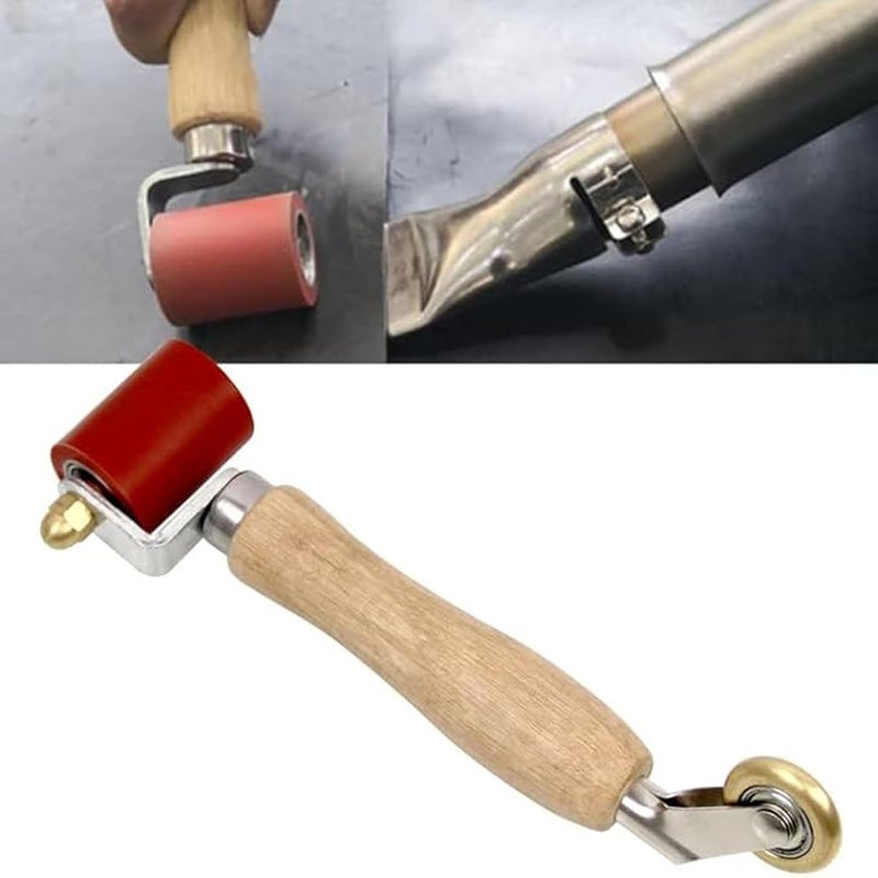 KOBSAINF Seam Roller 40mm Silicone Seam Roller, 6mm Brass Detail Penny Roller,Smoothing Combo Seam Roller Tool for PVC/TPO/EPDM Single Ply Roofing Tools and Tape Hot Air Tools - Image 1